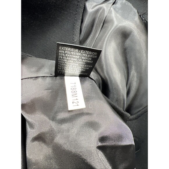 NWT Tahari Arthur S. Levine  Women’s Black Long Jacket Trench Coat Size 10 - Picture 11 of 16